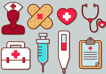 Nurse Vector Icon Set - vector #363281 gratis